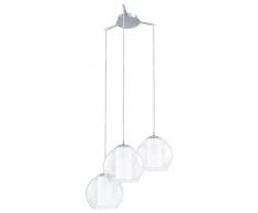 Eglo 92762Â Boule Suspension, mÃ©tal, E27, transparent
