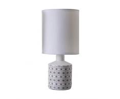 Lampe de chevet GisÃ¨le, lampe dÃ©corative cÃ©ramique, 40 W, beige, Ã¸ 14 x H 29 cm