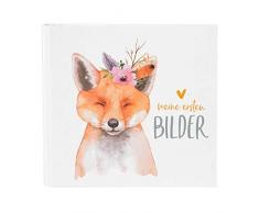 Goldbuch Livre dor, Papier Carton, Album Photo Renard, ca. 27,5 x 25,5 x 4 cm