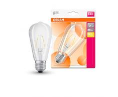 Osram Ampoule LED Ã Filament - Culot E27 - Forme Edison - Blanc Chaud 2700K - 2W (Ãquivalent 25W)
