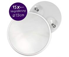 Fantasia 41003 Miroir grossissant, Blanc, Ã 13 cm 15x