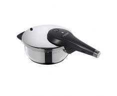 WMF Perfect Premium Autocuiseur 3,0l Cromargan en Acier Inoxydable Poli 2Â Niveaux All-in-One Bouton Rotatif de Cuisson Induction, Passe au Lave-Vaisselle, Ã 22Â cm, Acier, Silver