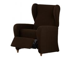Eysa Cora Bi-Ãlastique Relax Housse de Fauteuil, Polyester Coton, Marron, 36x27x9 cm