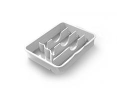 BIESSE CASA Tiroir Ã Couverts 5 Sections en polypropylÃ¨ne Blanc