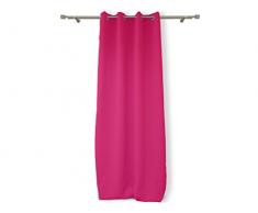 Soleil dOcre 034016 Rideau Isolant/Occultant ÃÂ ÃÂ Oeillets Polyester Rose 140x240 cm