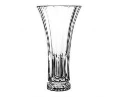 Crystaljulia Vase en Verre, Verre, 30, 5 cm, 16 x 16 x 30,5 cm
