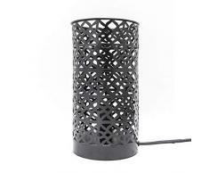 Rebecca Mobili Lampe de Bureau Moderne, Abat-Jour pour Chambre Salon, en Metal, Max 25 W E14 - Cable 150 cm - 23,5 x 12 x 12 cm (HxLxL) - Art. RE6269