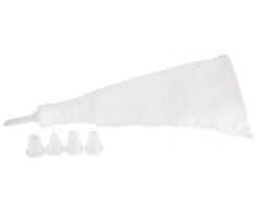 Zeller 42817 Poche 5 Douilles 27x15cm Blanc, Plastique, 27 x 15 x 3 cm