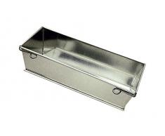 Gobel 120030 Moule à Pâté ou Cake Ouvrant Fer Blanc 28,5*9 cm