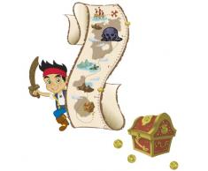 RoomMates Stickers muraux repositionnables Jack et Les Pirates du Pays Imaginaire Multicolore