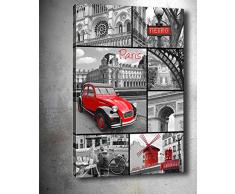 Bonamaison Peinture sur toile, multicolore, 70 x 100 cm - ConÃ§u et fabriquÃ© en Turquie