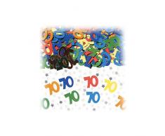 Amscan Confettis de table anniversaire 70 ans - Taille Unique