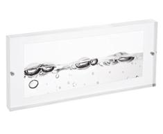 Mascagni M215 Cadre Photo en Acrylique avec aimants, Transparent, 10x25