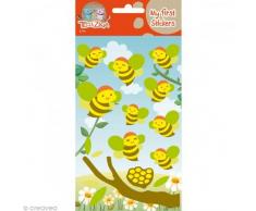Toga SFZ21 Abeilles Planche de sticker Felt/Feutrine Multicolore 9,5 x 18,5 x 0,2 cm
