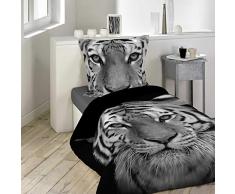douceur dintÃ©rieur parure 2 piÃ¨ces 140x200 cm tigery