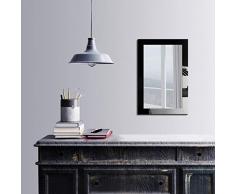 Bonamaison DÃ©coration Murale Impression sur Miroir EncadrÃ© sur Toile, Dimensions: 40 x 60 Cm - ConÃ§u et fabriquÃ© en Turquie