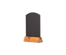 Chalkboards UK - Tableau Noir avec Socle Rustique en Bois Marron - pour Table - 23 x 15 x 4 cm