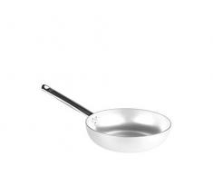 Pentole Agnelli ALMA111B22 Casserole Ã Sauter, poignÃ©e Tubulaire, Aluminium Professionnel, 22 cm