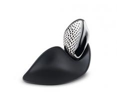 Alessi Zh03 Forma Râpe à Fromage en Acier Inoxydable 18/10 Brillant avec Base en Mélamine