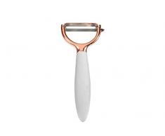 H&H Eplucheur, cuivrÃ©, Manche antidÃ©rapant, Acier Inoxydable, cuivre, 17Â x 4Â x 2Â cm