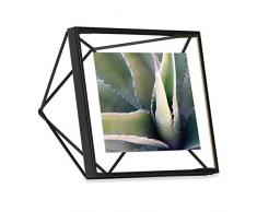 UMBRA Prisma Cadre photo filaire en mÃ©tal entre deux-verres Prisma, poser ou Ã accrocher, Pour 1 photo 10x10cm Noir