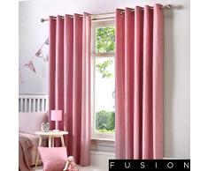 Fusion Sorbonne - 100% coton - Rideaux à Åillets doublés - Blush, 66 x 72 pouces