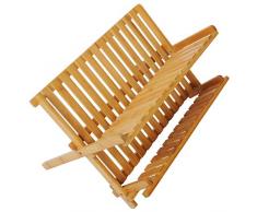 WOLTU KZ06 Ãgouttoir Ã vaisselle en bambou pour assiettes et tasses,45x32.5x24.9cm,Nature