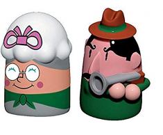 Alessi Amgi41set La Nonna E Il Cacciatore Set de deux Figurines en Porcelaine, decorÃ©es Ã la Main