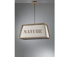 onli Nature Lampe Ã suspension e27, ivoire, 60Â x 30Â x h 105Â cm