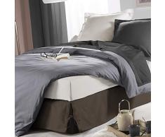 douceur dintérieur cache sommier nouettes 140x190 cm sommina taupe