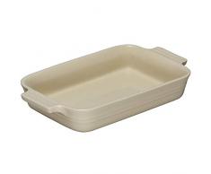 Le Creuset, Plat Rectangulaire, 17 x 26 cm, Pour 4 Portions, CÃ©ramique, CrÃ¨me