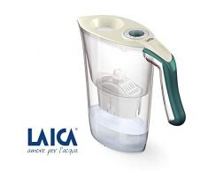 LAICA Carafe filtrante Tosca J35-HA, capacité Totale 2,3L, Couleur crème/Vert