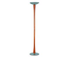 Aluminor EDEN LED 4 G LAMPADAIRE, Gris + Bois Merisier