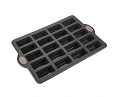 Levivo Moule Ã financiers/brownies en silicone pour 20 petits gÃ¢teaux, 30 x 22 cm, gris, 30 cm