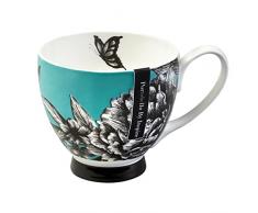Portobello CM04787 Tasse Sandringham, Porcelaine, Turquoise Zen Garden