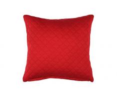 Lovely Casa Sweethome Jersey Coussin Polyester Rouge/Blanc 40 x 40 cm