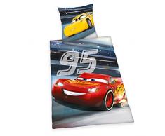 Herding 4429428077Â Disney Cars 3Â Parure de lit, Coton, Multicolore, 140Â x 200Â cm