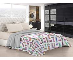 Italian Bed Linen Couette dâété « Fantasy », Microfibre, Multicolor, 2 Places