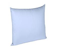 Fleuresse Colours Taie doreiller en Satin, Coton, Bleu., 24.4 x 15.0 x 0.8 cm
