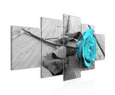 Tableau decoration murale Fleurs Roses 200 x 100 cm - XXL Impression sur Toile Salon Appartment 5 Parties - prÃªt Ã accrocher - 204451c