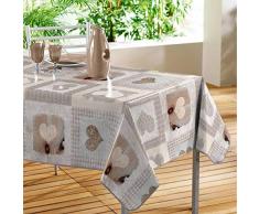 dÃ©corline nappe rectangle 140x240cm cosy coeur