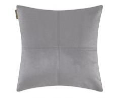 Madura Housse de coussin Montana, Polyester, Gris pÃ¢le, 50x50 cm