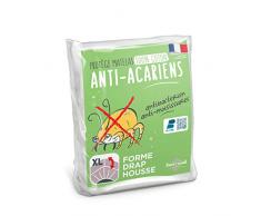Sweethome | ProtÃ¨ge Matelas Anti Acariens - 160x200 cm - Molleton 100% Coton - Doux et Confortable - Forme Drap Housse - Lavable en Machine