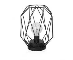 Smartwares Ide-60007 Lampe De Table, Structure Filaire Noire, AlimentÃ©e par Piles, Metal, Black