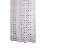 Ridder 413110-350 Domino Rideau de Douche Polyester Mauve 180 x 200 cm + Anneaux Plastique