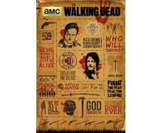 empireposter 739865Â Walking Dead, TheÂ âÂ Info Graphic Poster Film Movie gruselfilmeÂ âÂ Taille 61Â x 91,5Â cm, Papier, Multicolore, 91,5Â x 61Â x 0,14Â cm