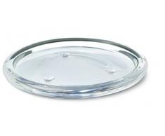 Bolsius Bougie Ronde Assiette en Verre, Verre, Transparent