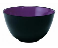 Platex 90080022428 Saladier en MÃ©lamine Vestah Noir / Violet DiamÃ¨tre: 22 cm