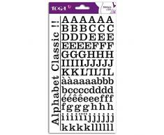 Toga Stickers Alphabet, Autre, Noir, 15 x 29.5 x 0.2 cm