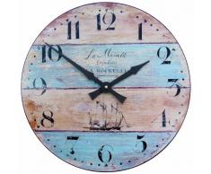 Roger Lascelles Horloge Murale Effet Bois Flottant